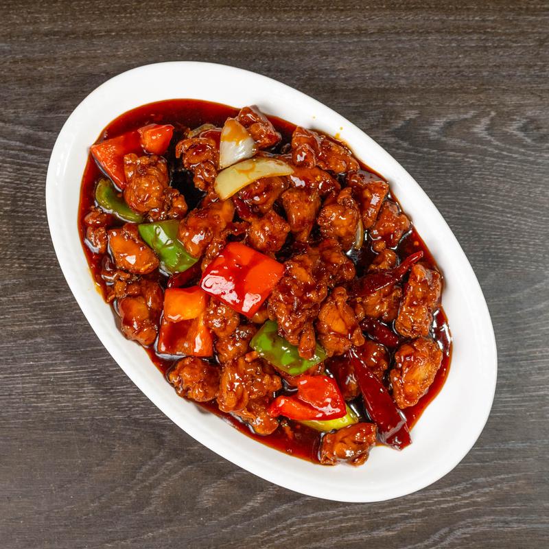 Mystic Caribbean signature dish with Caribbean spices